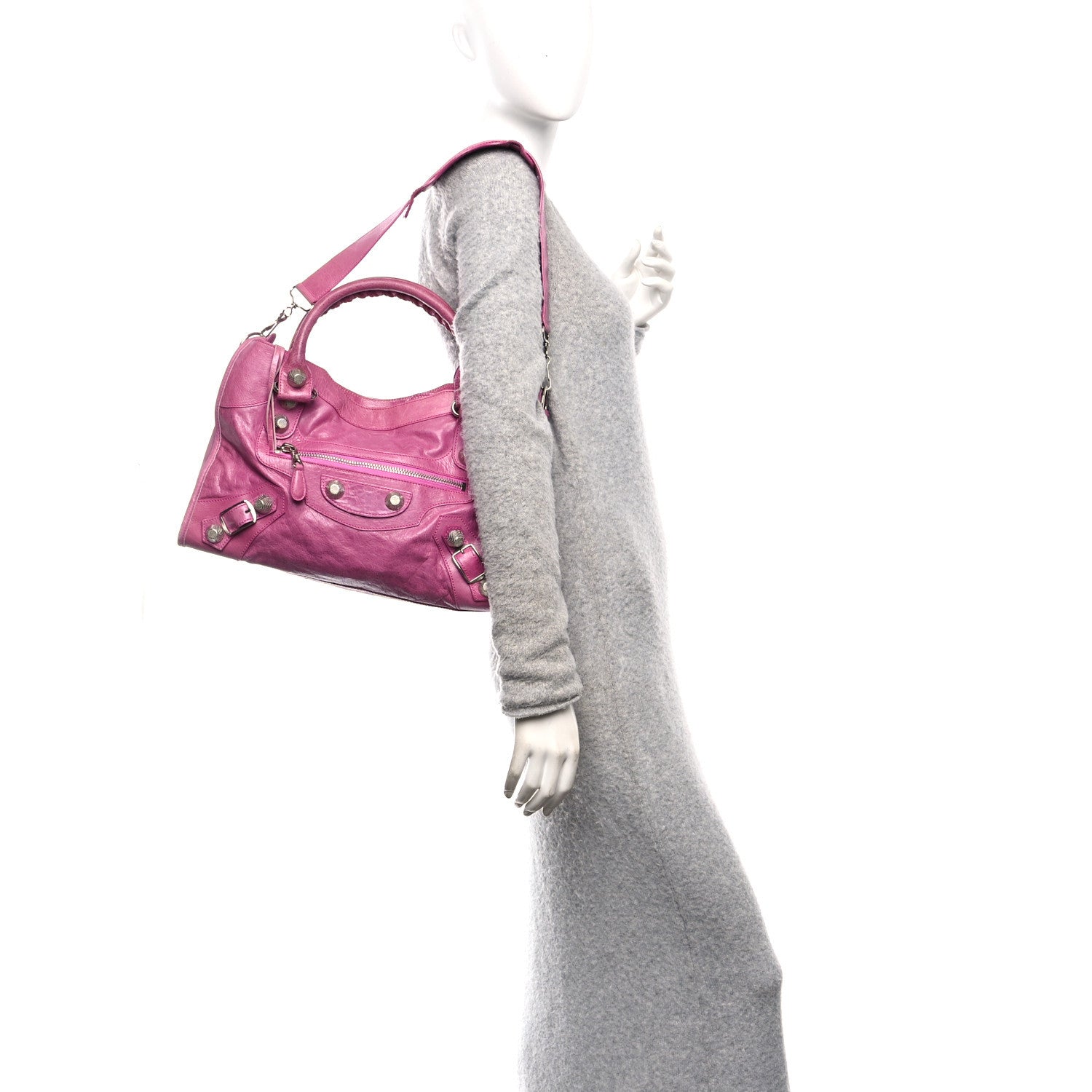 Balenciaga Agneau Giant 21 Silver Hardware City Bubblegum 2 of 11