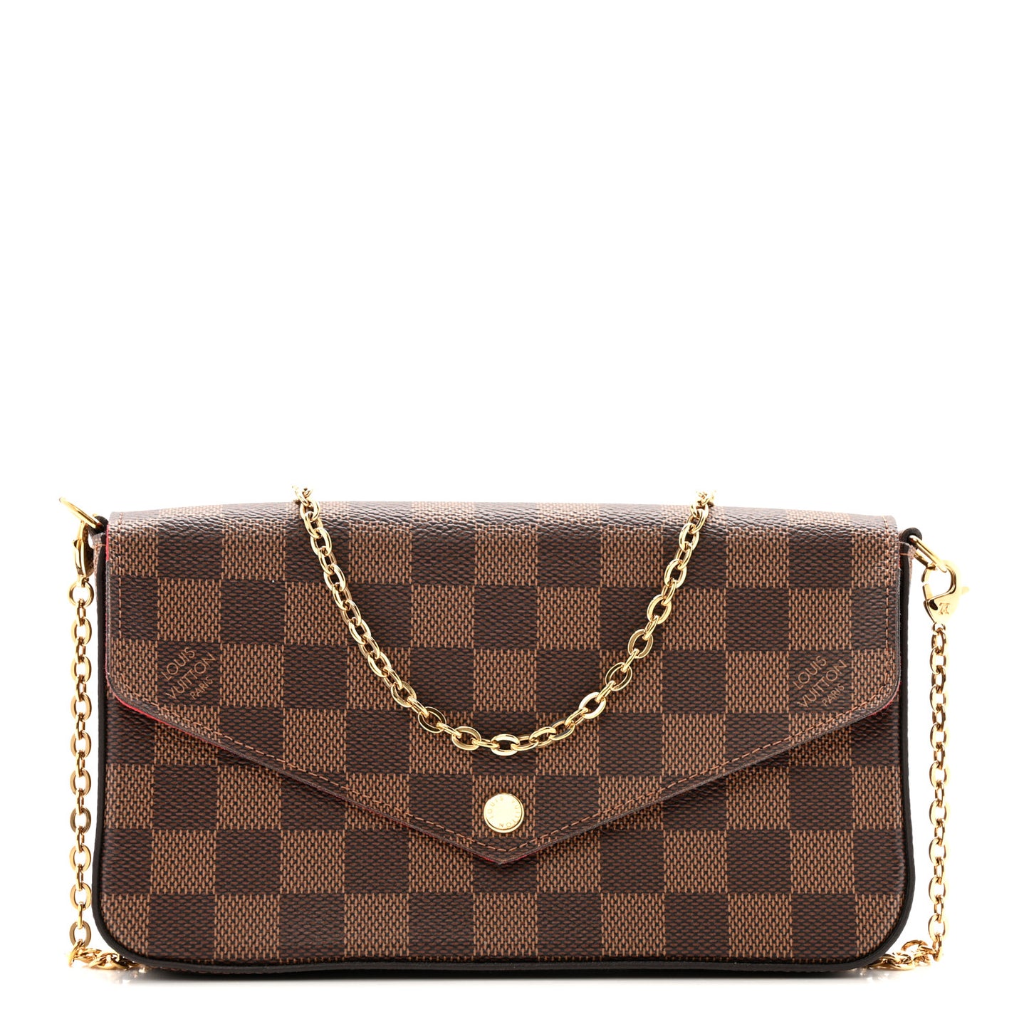 Damier Ebene Pochette Felicie Chain Wallet