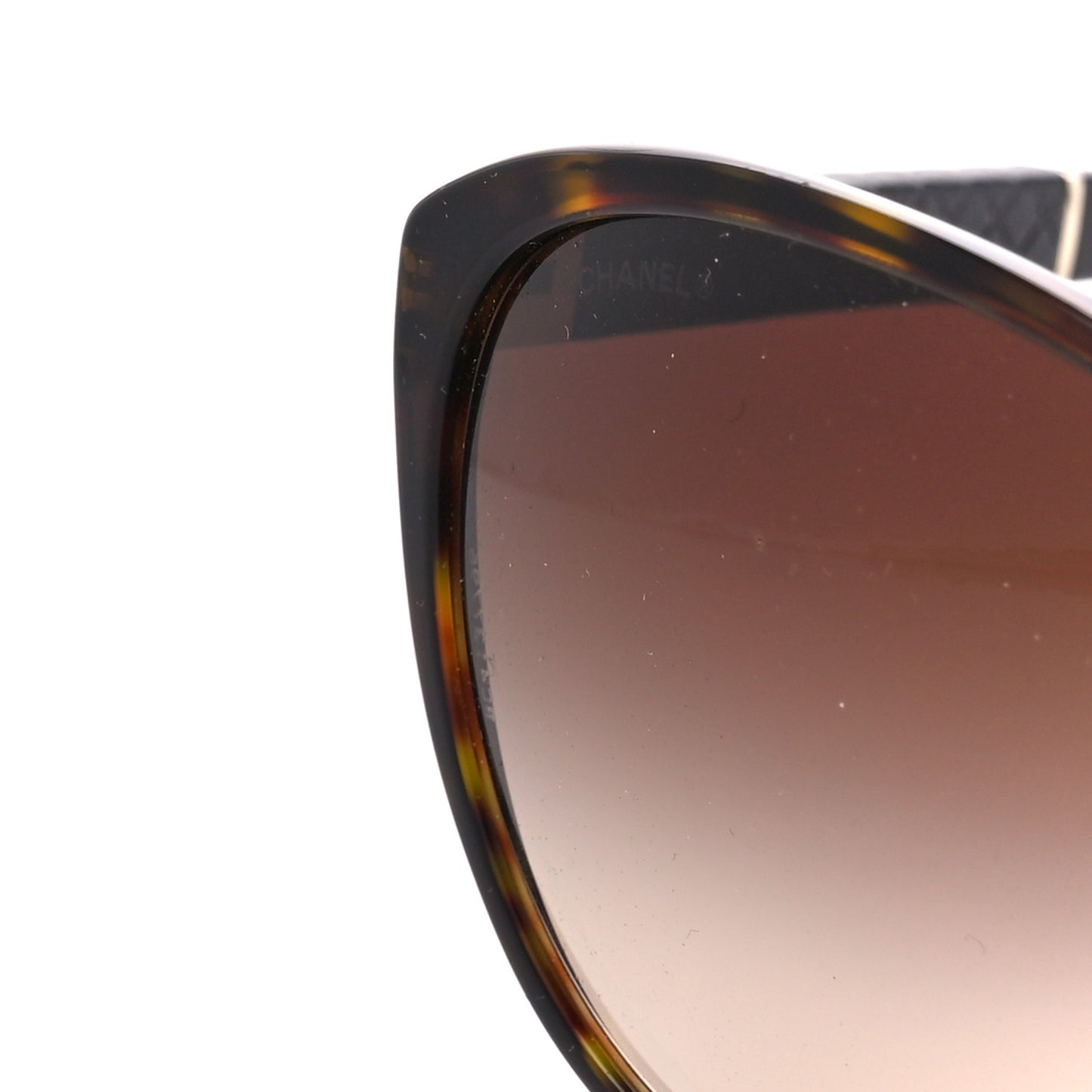 Acetate Quilted CC Sunglasses 5225-Q Tortoise