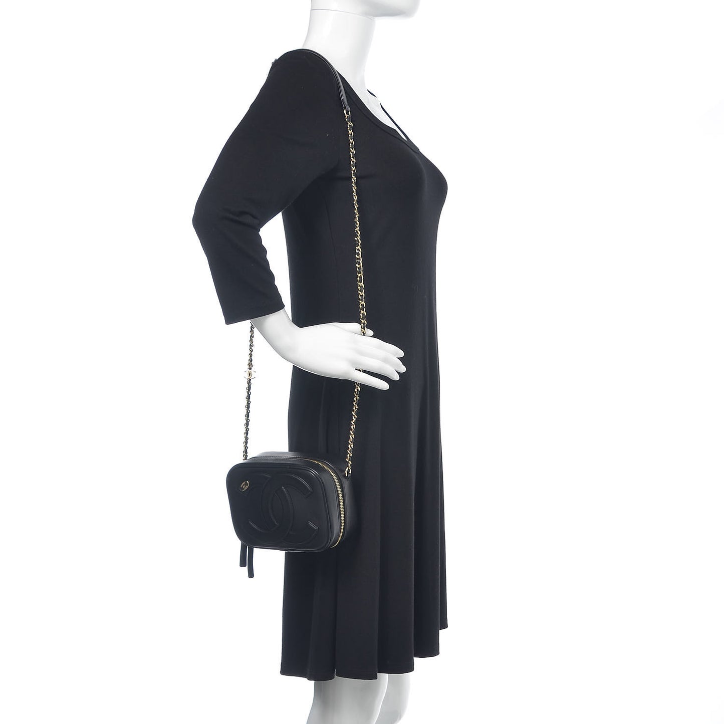 Calfskin CC Mania Camera Case Black