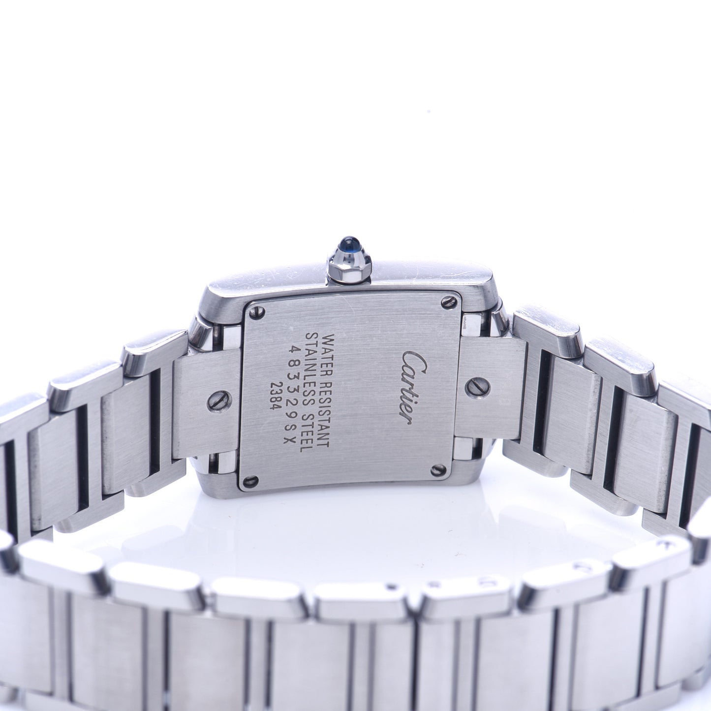 Stainless Steel 20mm Tank Francaise Quartz Watch
