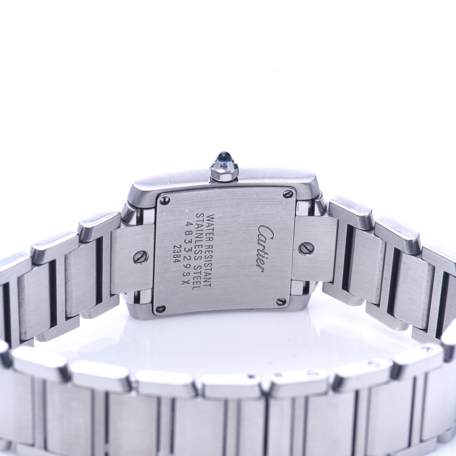 Cartier Stainless Steel 20mm Tank Francaise Quartz Watch 4 of 7