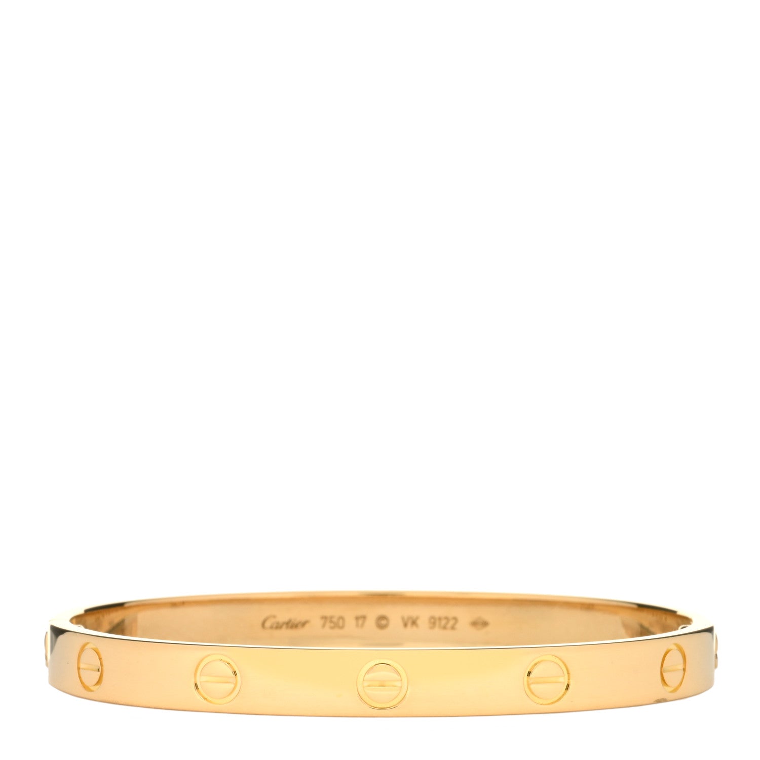 Cartier 18K Yellow Gold LOVE Bracelet 17 1 of 5