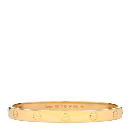Cartier 18K Yellow Gold LOVE Bracelet 17 1 of 5