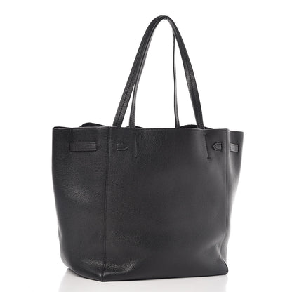 Celine Soft Grained Calfskin Small Belt Cabas Phantom Black 3 of 9