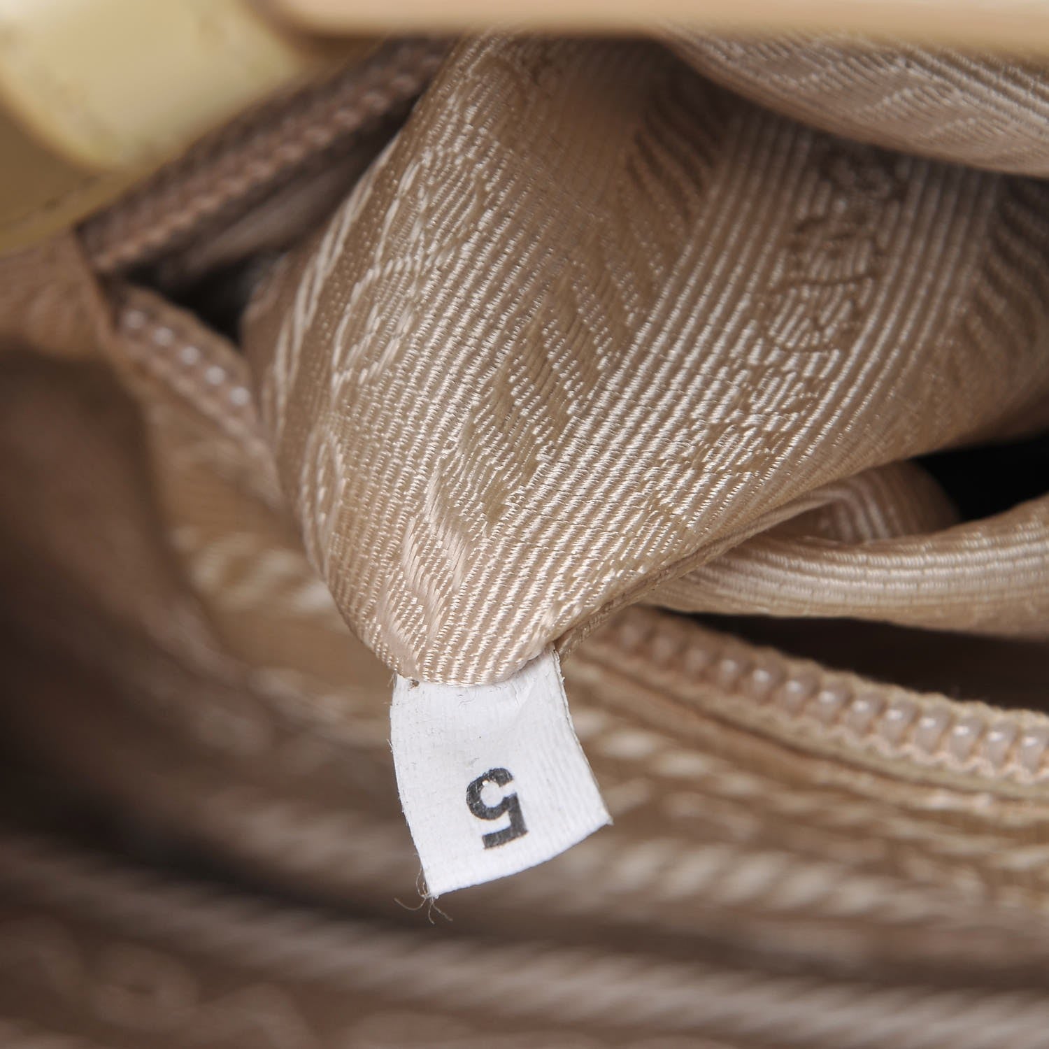 Prada Spazzolato Tote Beige 8 of 9