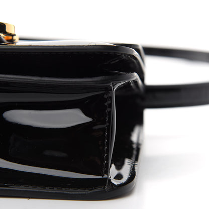 Fendi Vitello Vernice Mou Karligraphy Crossbody Bag Black 10 of 10