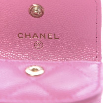 Chanel Caviar Quilted Crystal CC Airpods Pro Case Pink 6 of 9