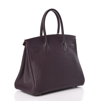 Hermes Togo Birkin 30 Raisin 3 of 31