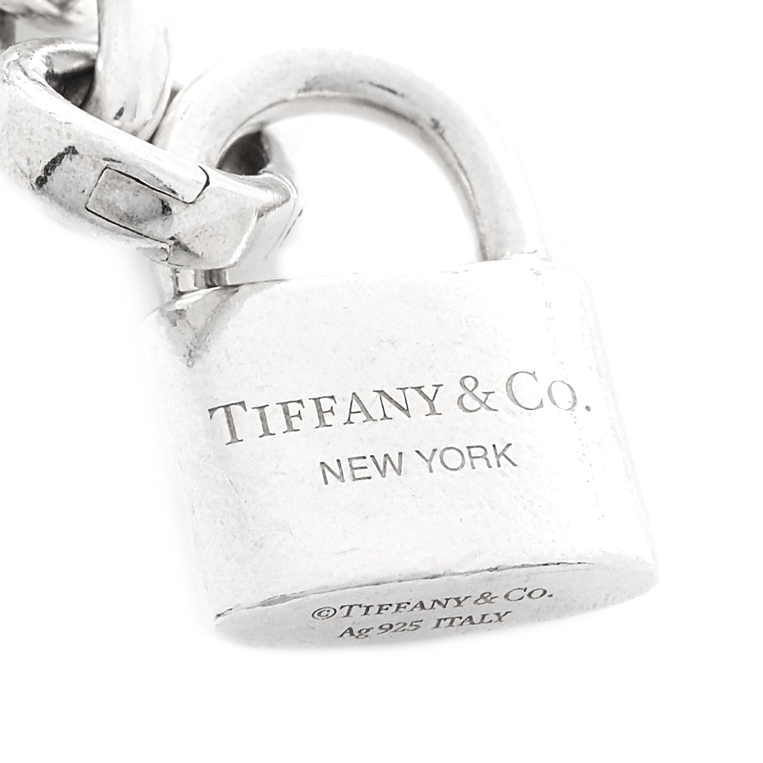 Tiffany Sterling Silver Freshwater Cultured Pearl HardWear Lock Bracelet 3 of 4