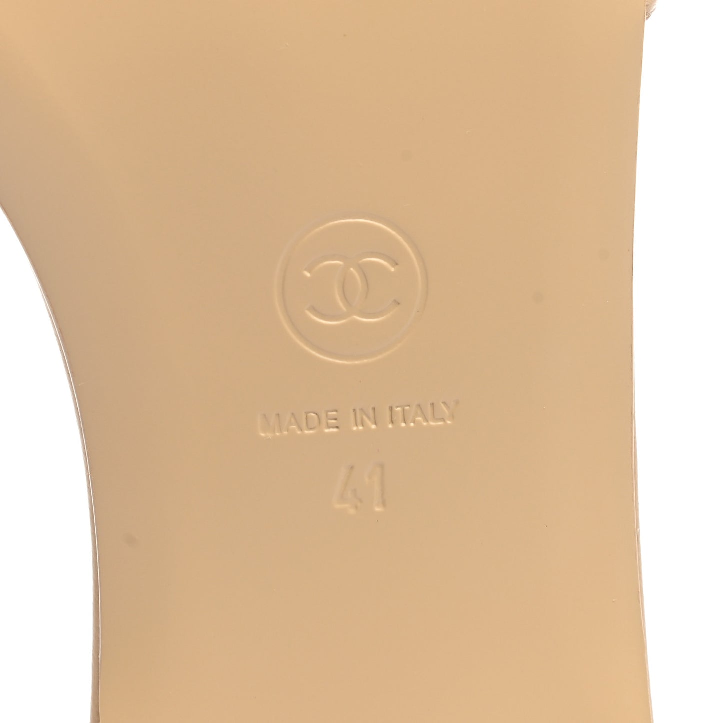 Lambskin Quilted CC Turnlock Sandals 41 Beige