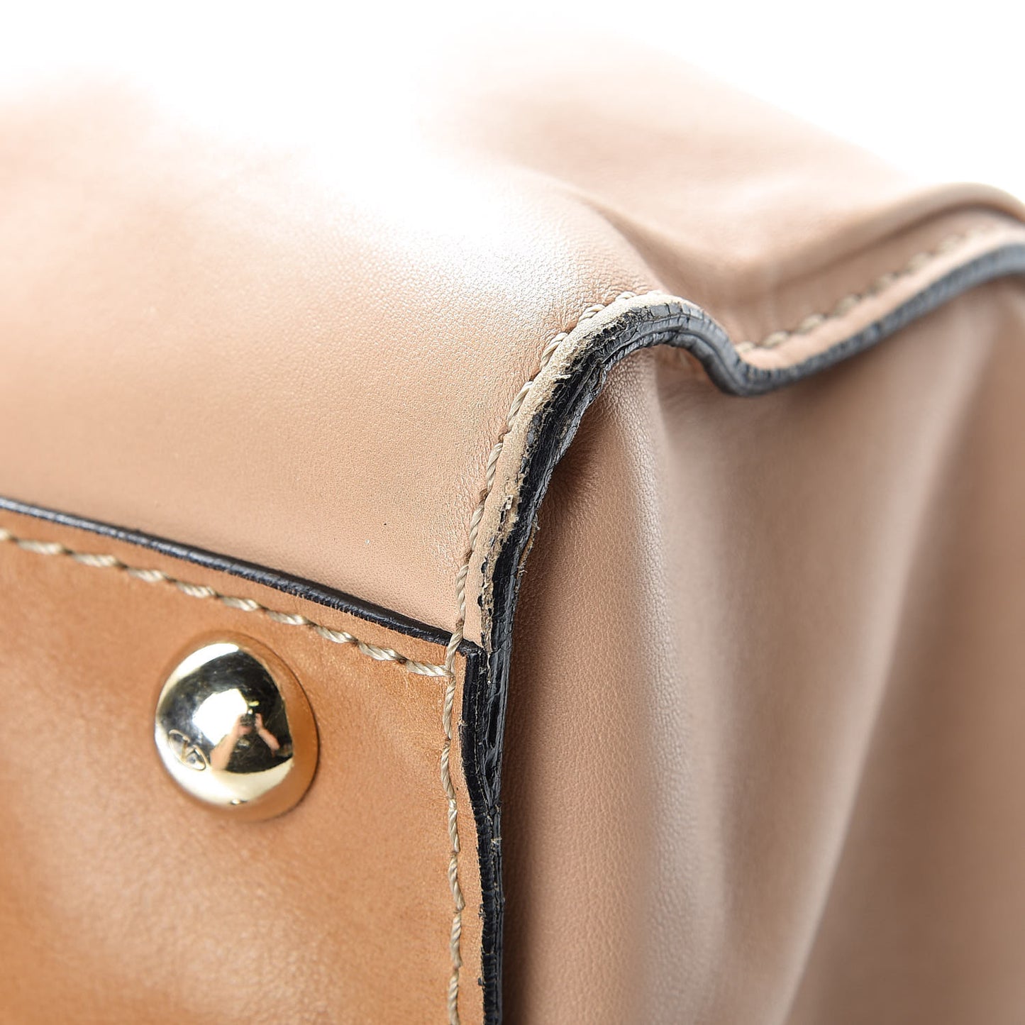Nappa Large Aphrodite Bow Satchel Taupe