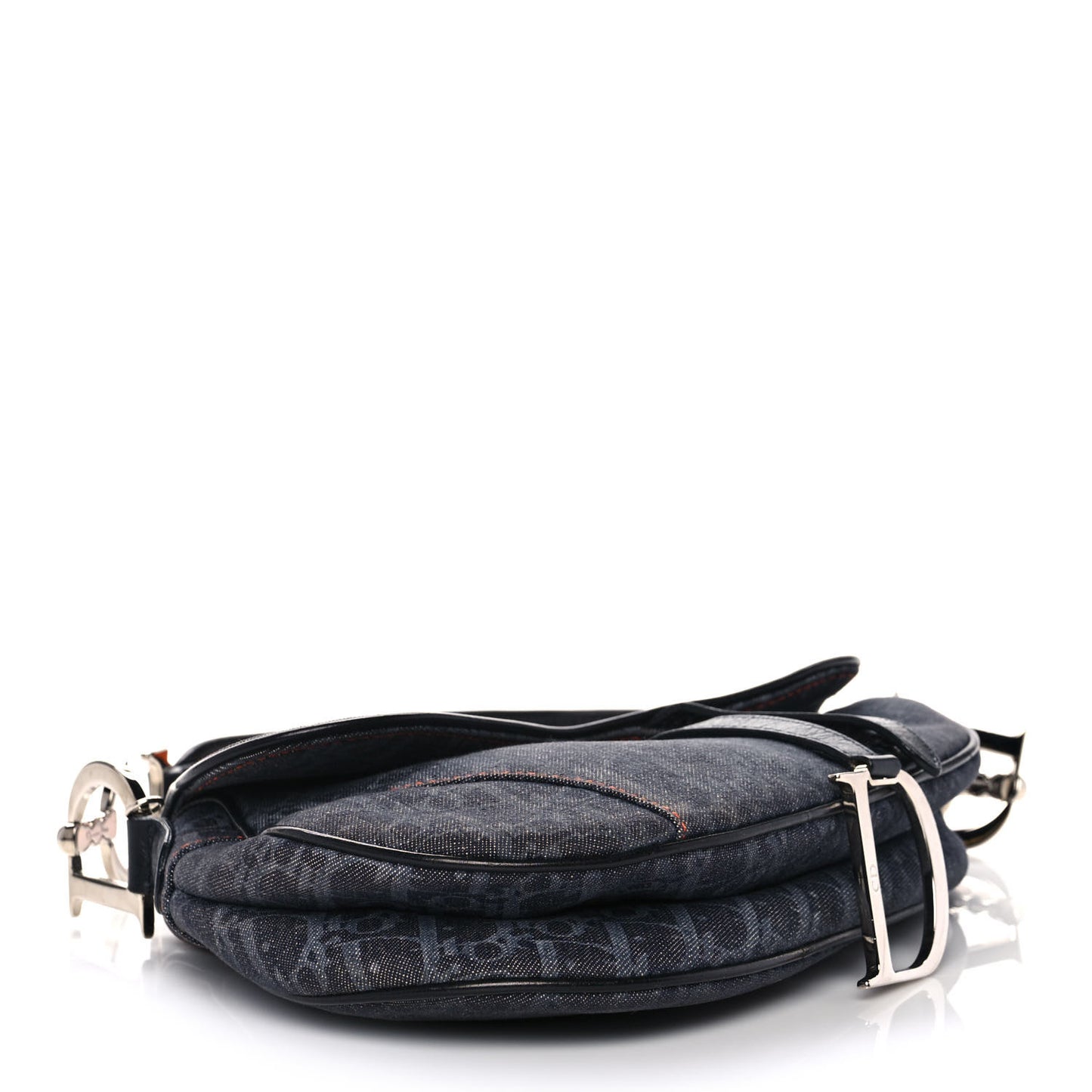 Denim Monogram Flight Saddle Bag