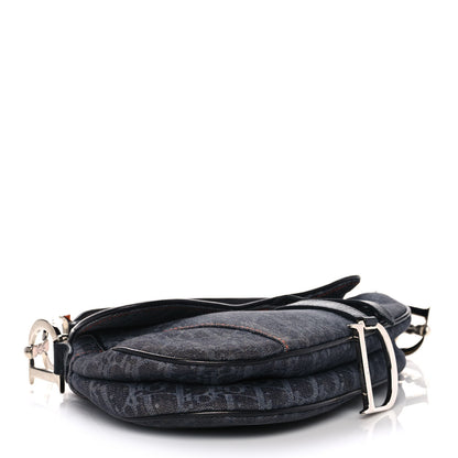 Christian Dior Denim Monogram Flight Saddle Bag 3 of 13