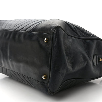 Chanel Lambskin Chevron Boston Black 10 of 12