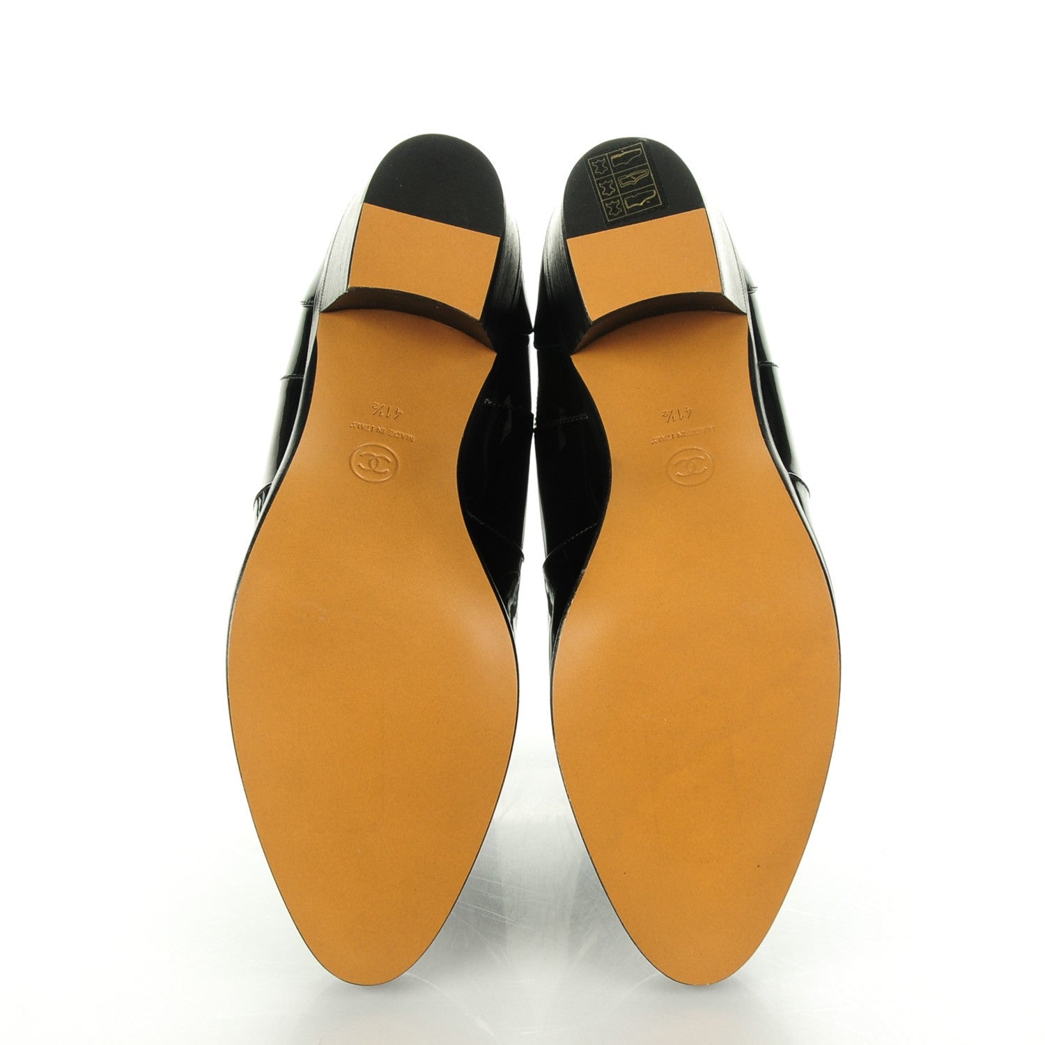 Chanel Patent Calfskin Heeled Boots 41.5 Black 5 of 8