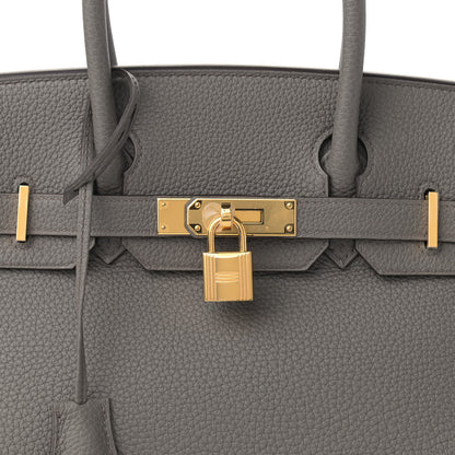 Hermes Togo Birkin 30 Etain 8 of 10