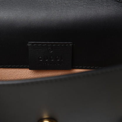 Gucci Calfskin Super Mini Sylvie Chain Shoulder Bag Black 8 of 10