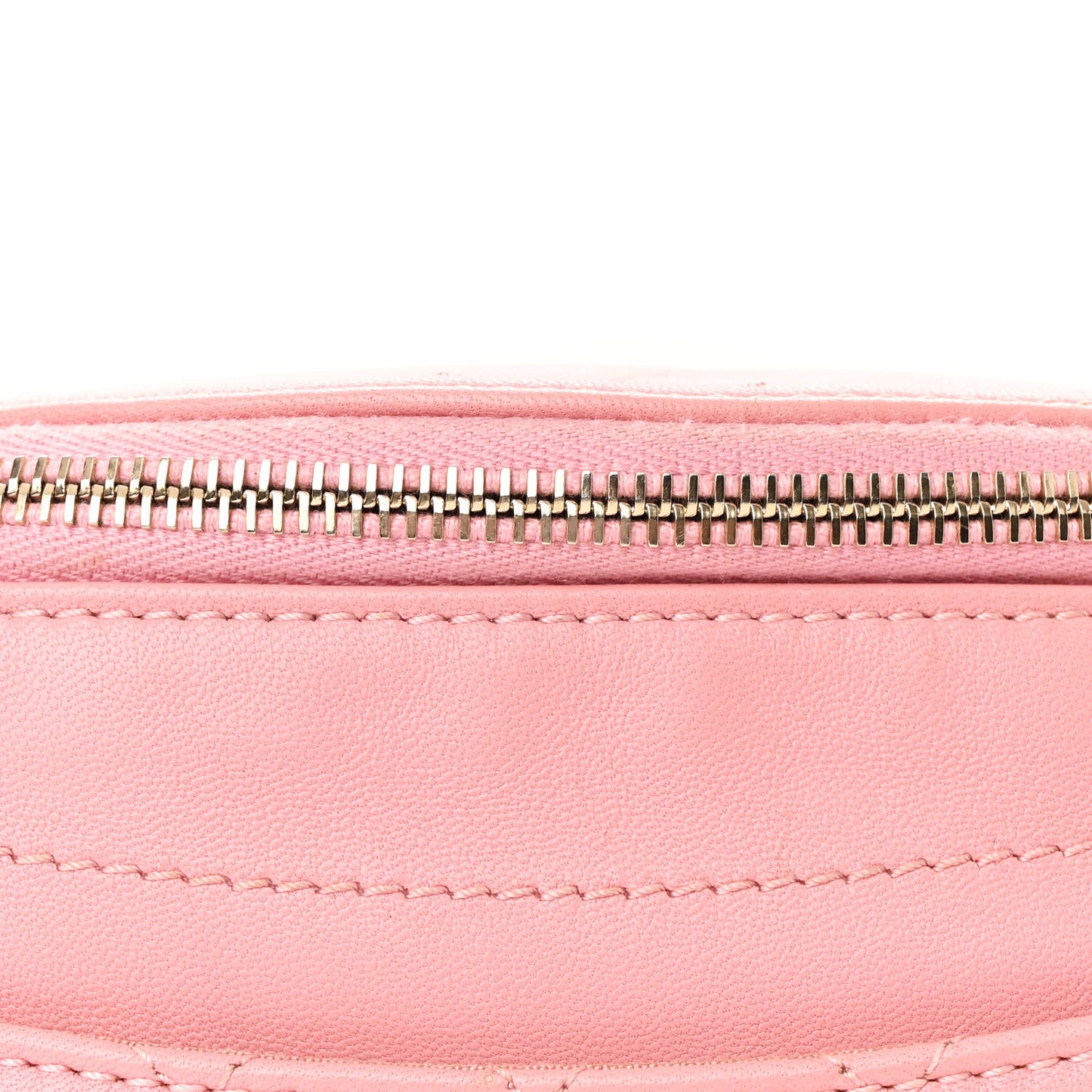 Lambskin Quilted Bi Waist Bag Fanny Pack Pink