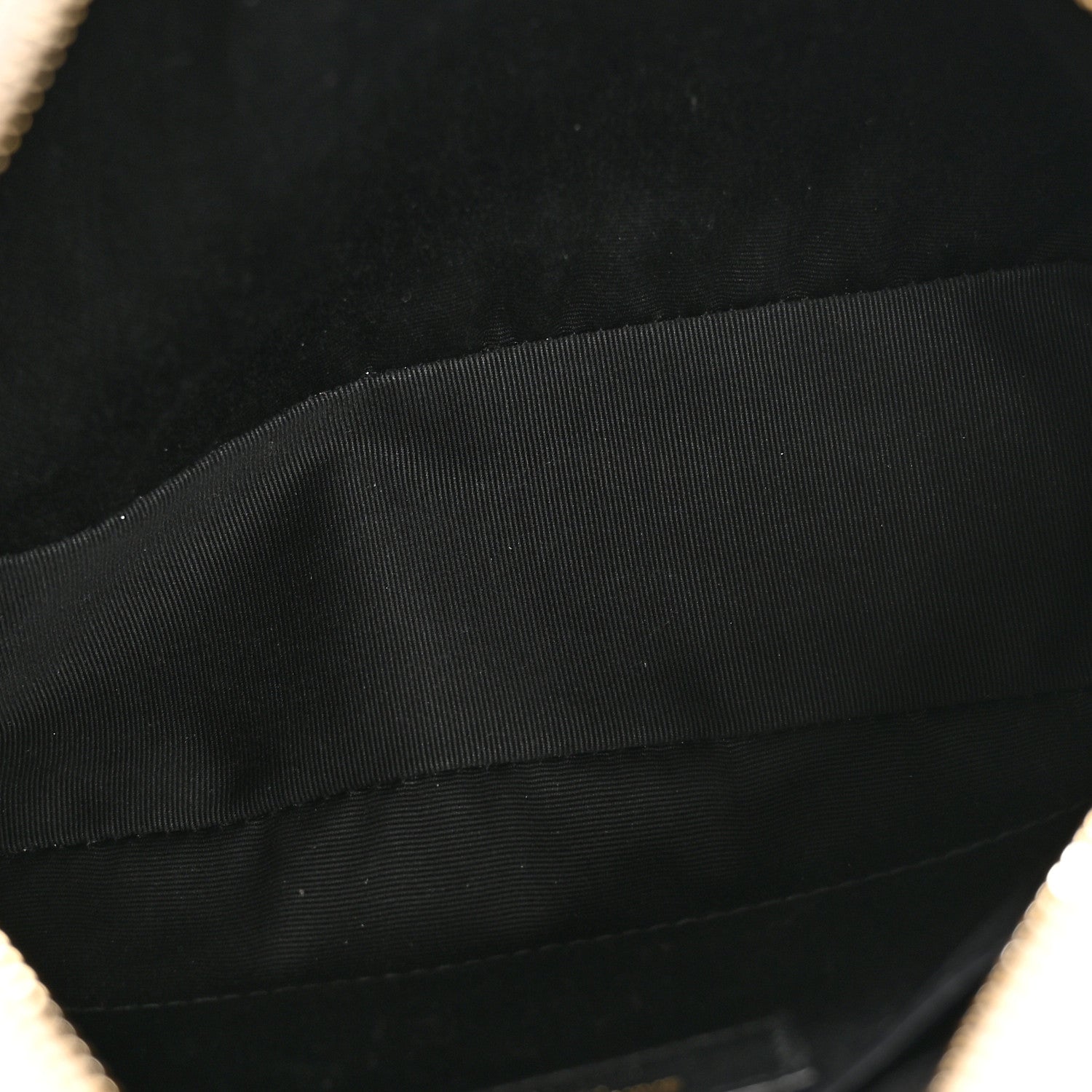 Saint Laurent Calfskin Matelasse Monogram Lou Camera Bag Crema Soft 5 of 12