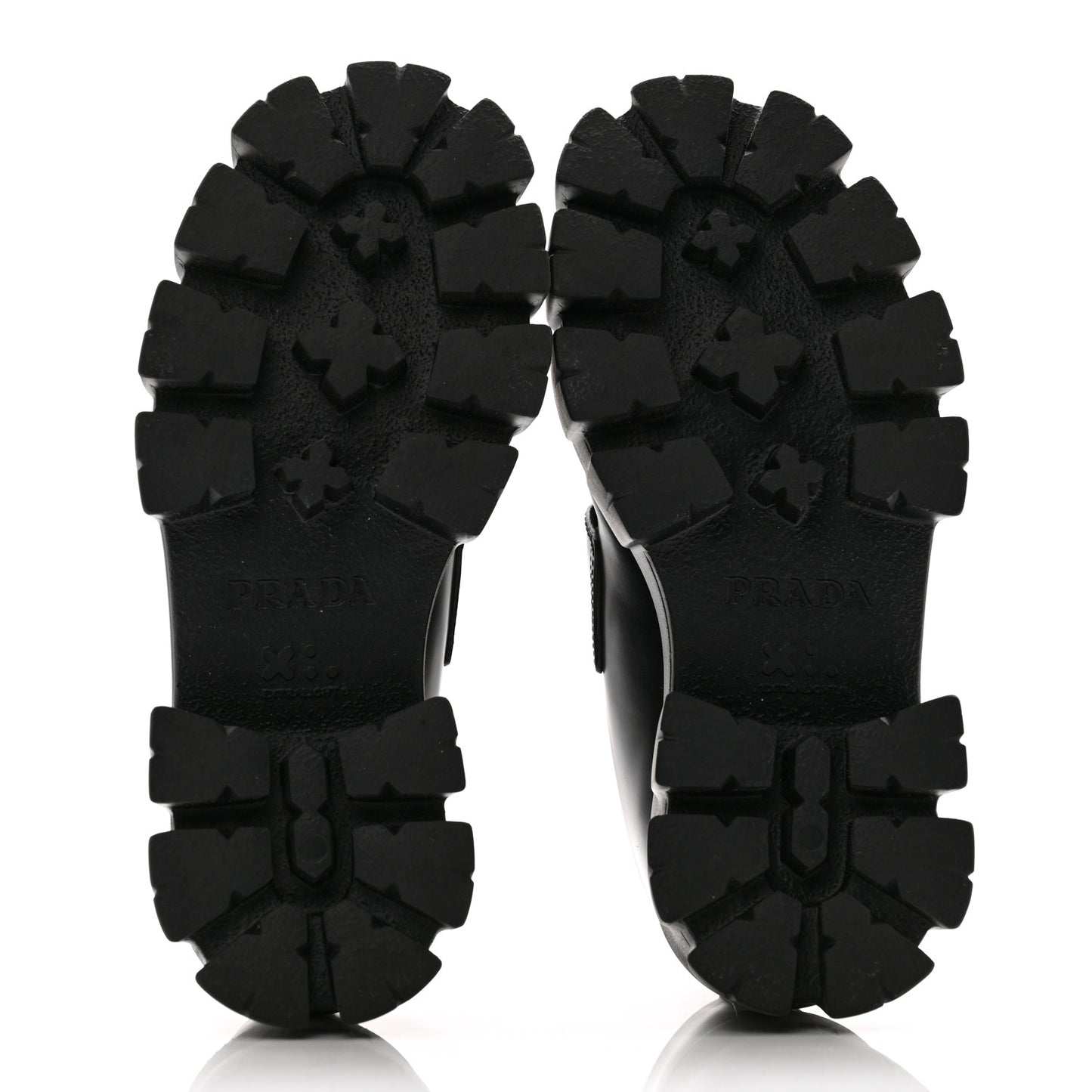 Spazzolato Triangle Logo Monolith Pointy 55mm Loafers 35 Black