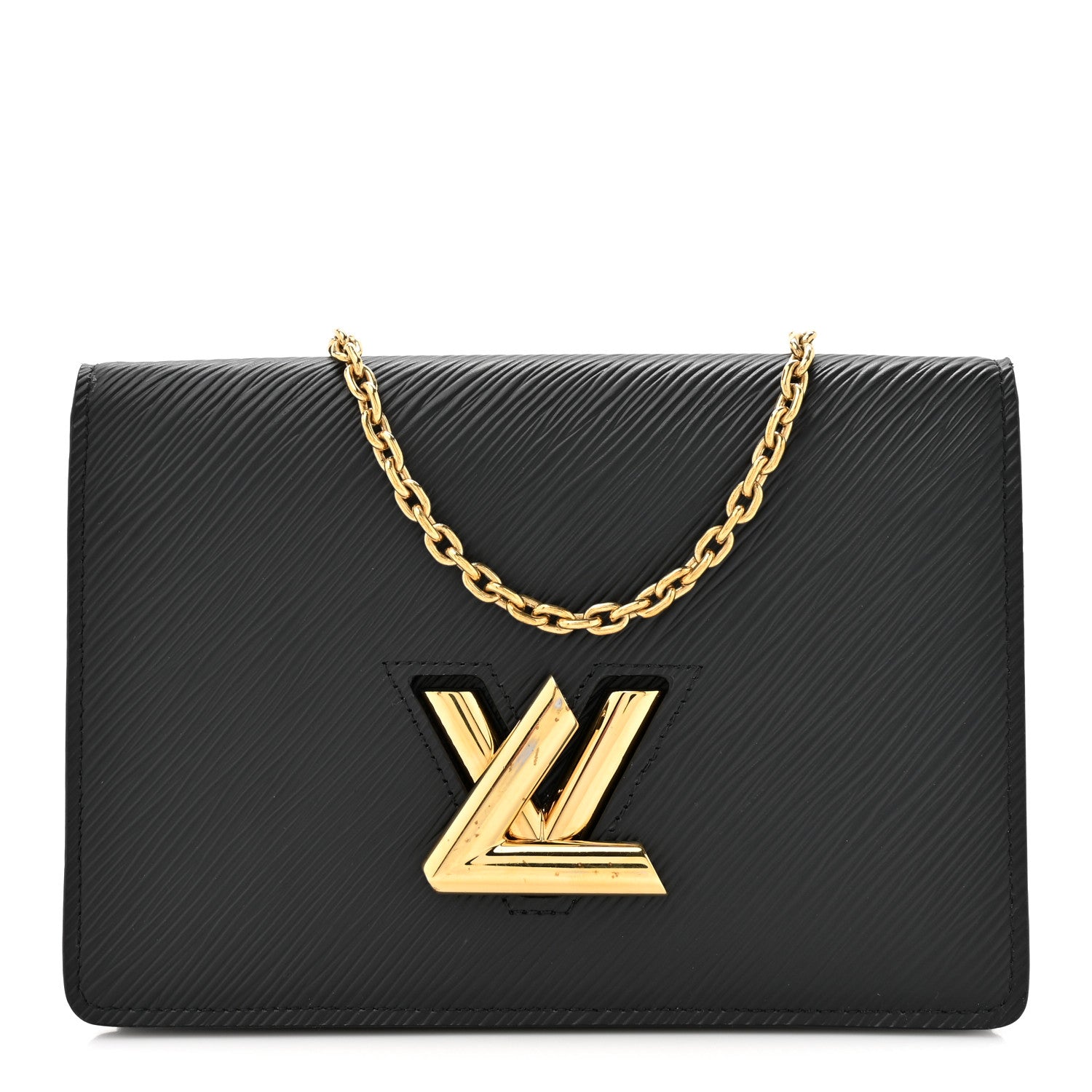 Louis Vuitton Epi Twist Belt Chain Wallet Black 1 of 12