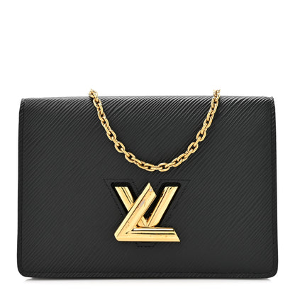 Louis Vuitton Epi Twist Belt Chain Wallet Black 1 of 12