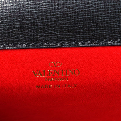 Valentino Garavani Grainy Calfskin Small Rockstud Alcove Top-Handle Flap Bag Black 6 of 8