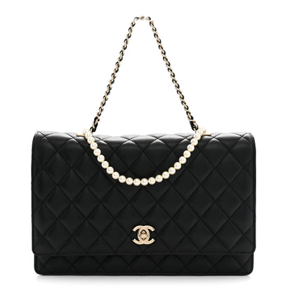 Chanel Lambskin Quilted Fantasy Pearl Flap Black 1 of 12