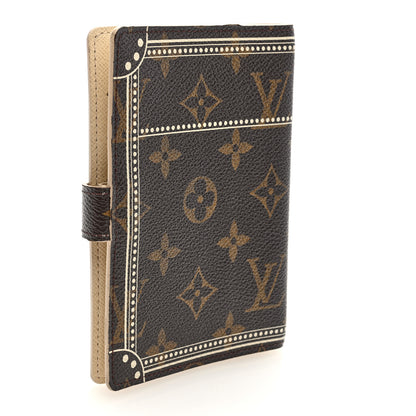 Louis Vuitton Monogram Trunk Small Ring Agenda Cover White 3 of 6