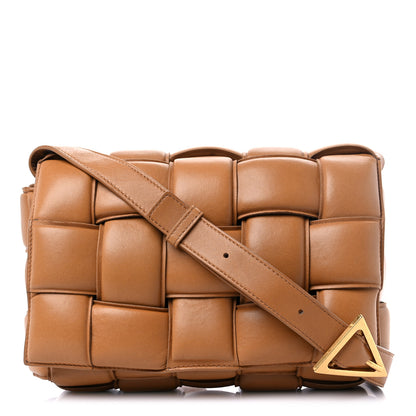 Bottega Veneta Nappa Maxi Intreccio Padded Cassette Crossbody Bag Caramel 1 of 12