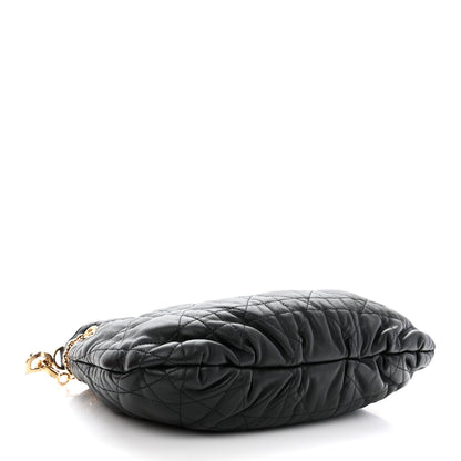Christian Dior Lambskin Supple Macrocannage Medium Ammi Bag Black 4 of 12