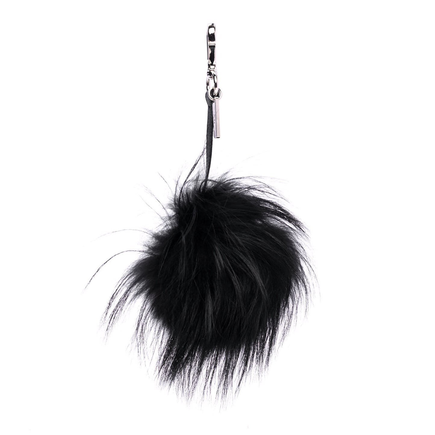 Vitello Elite Fox Fur Fusto Monster Bag Bug Charm Black Yellow