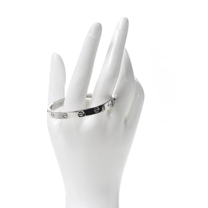 Cartier 18K White Gold LOVE Bracelet 16 2 of 8