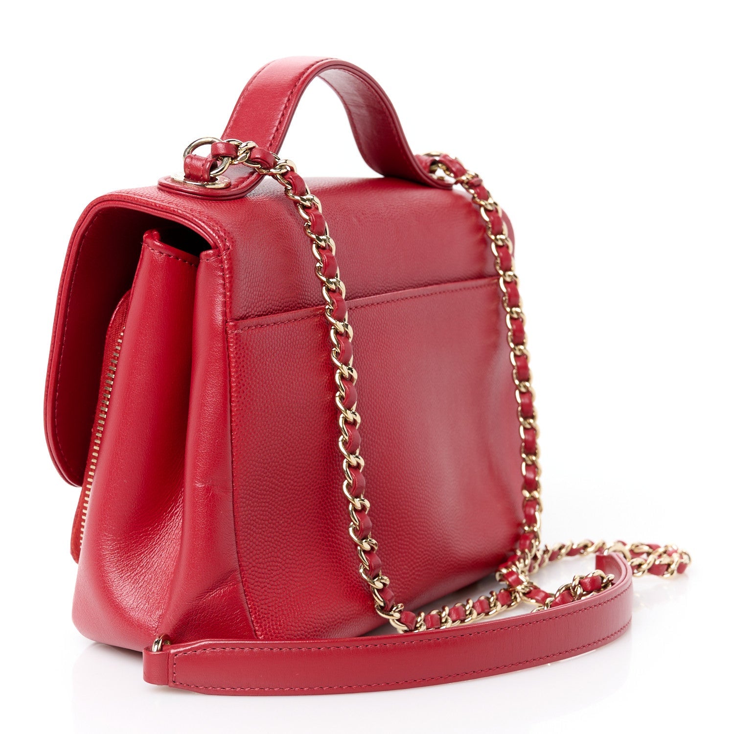 Chanel Caviar Quilted Small Business Affinity Flap Red 3 of 11