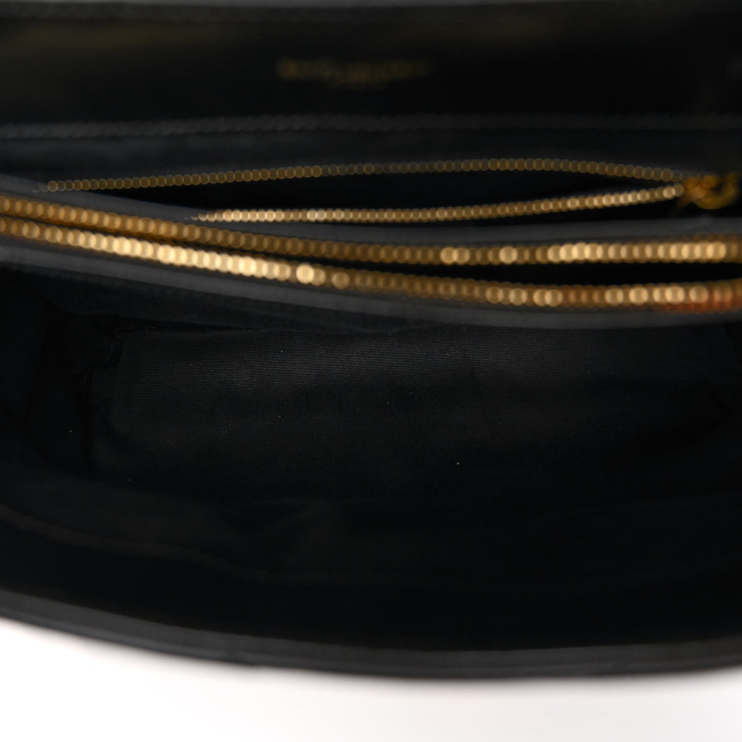 Calfskin Y Quilted Monogram Medium Loulou Chain Satchel Black
