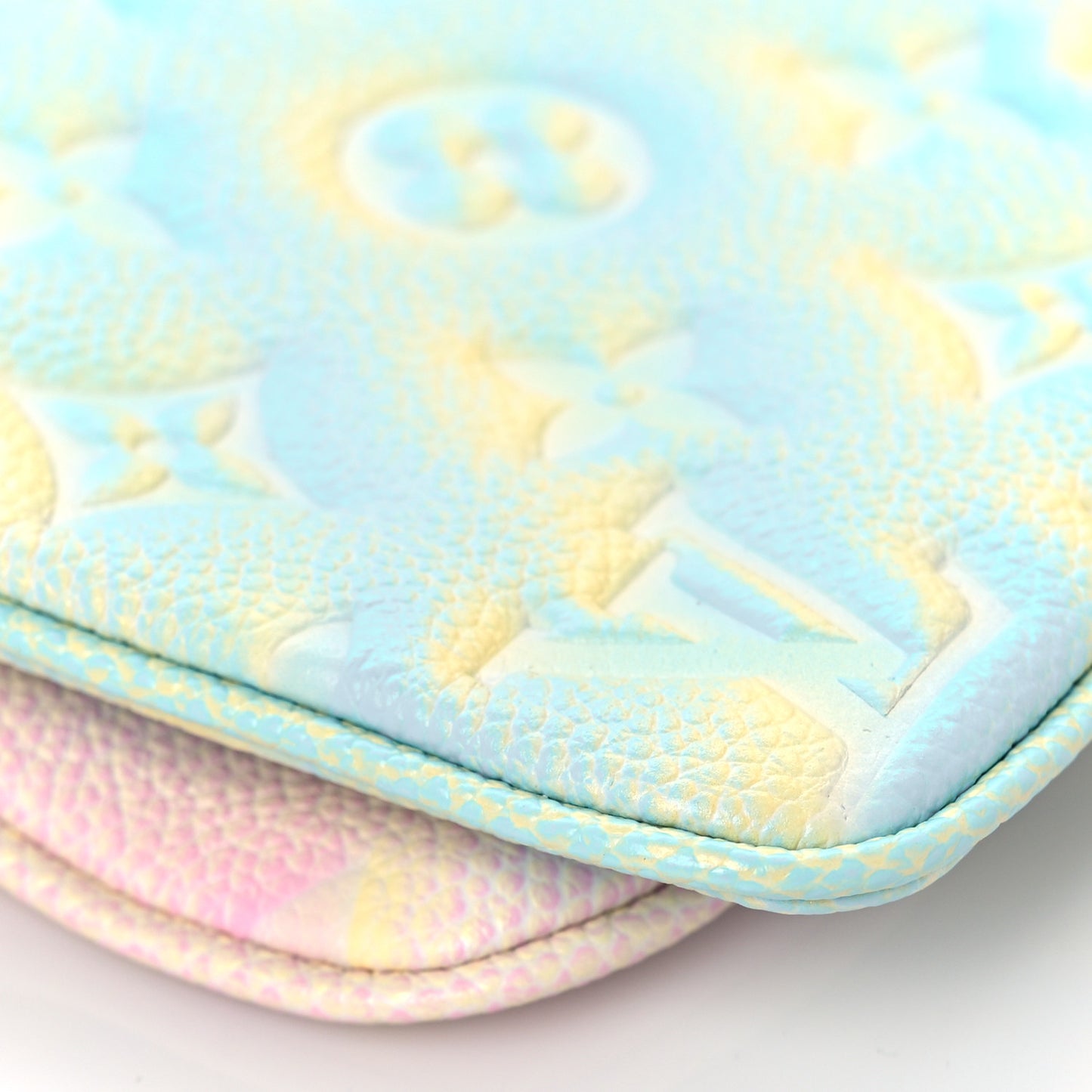 Empreinte Monogram Summer Stardust Trio Pouch Pink Water Green Lilas