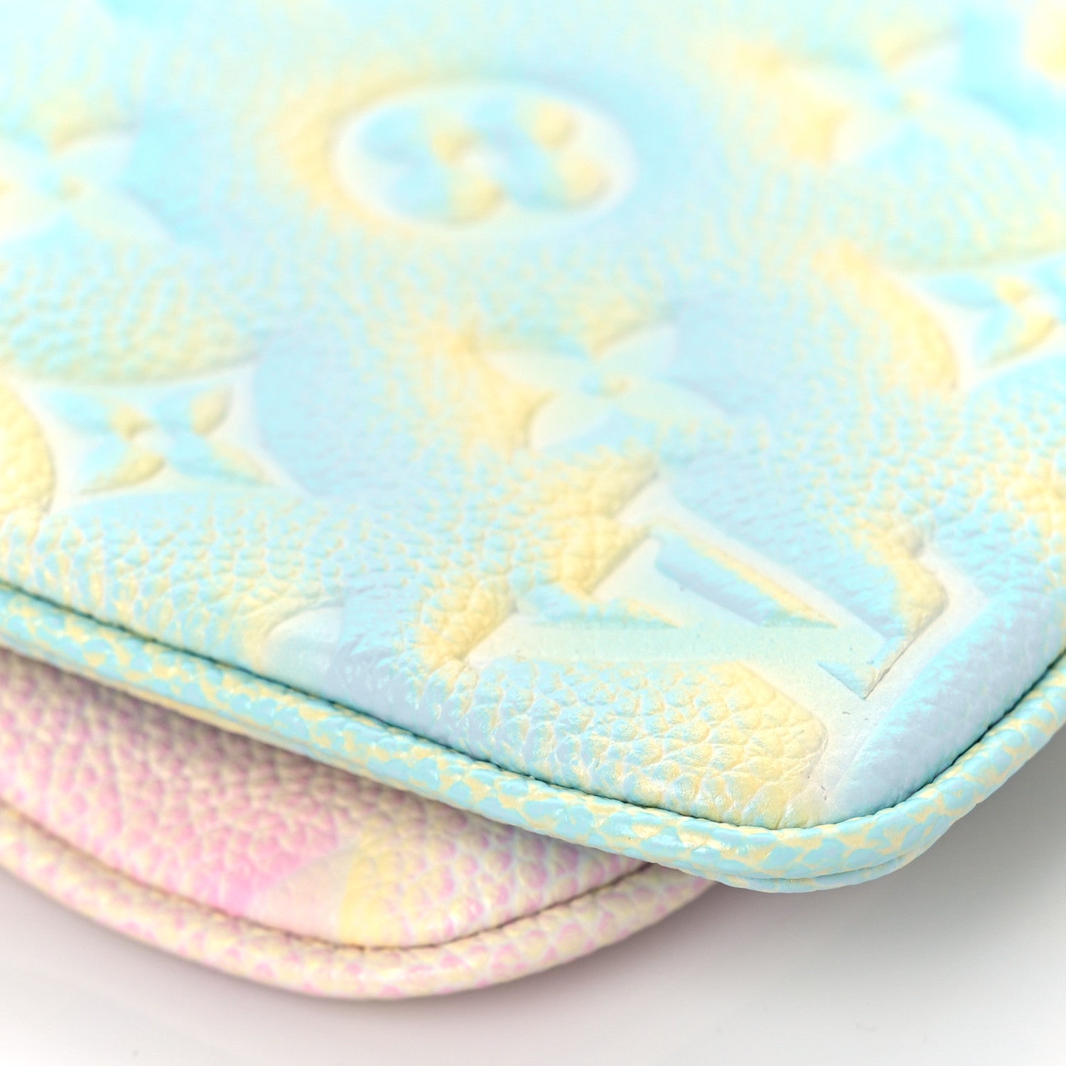 Louis Vuitton Empreinte Monogram Summer Stardust Trio Pouch Pink Water Green Lilas 7 of 8
