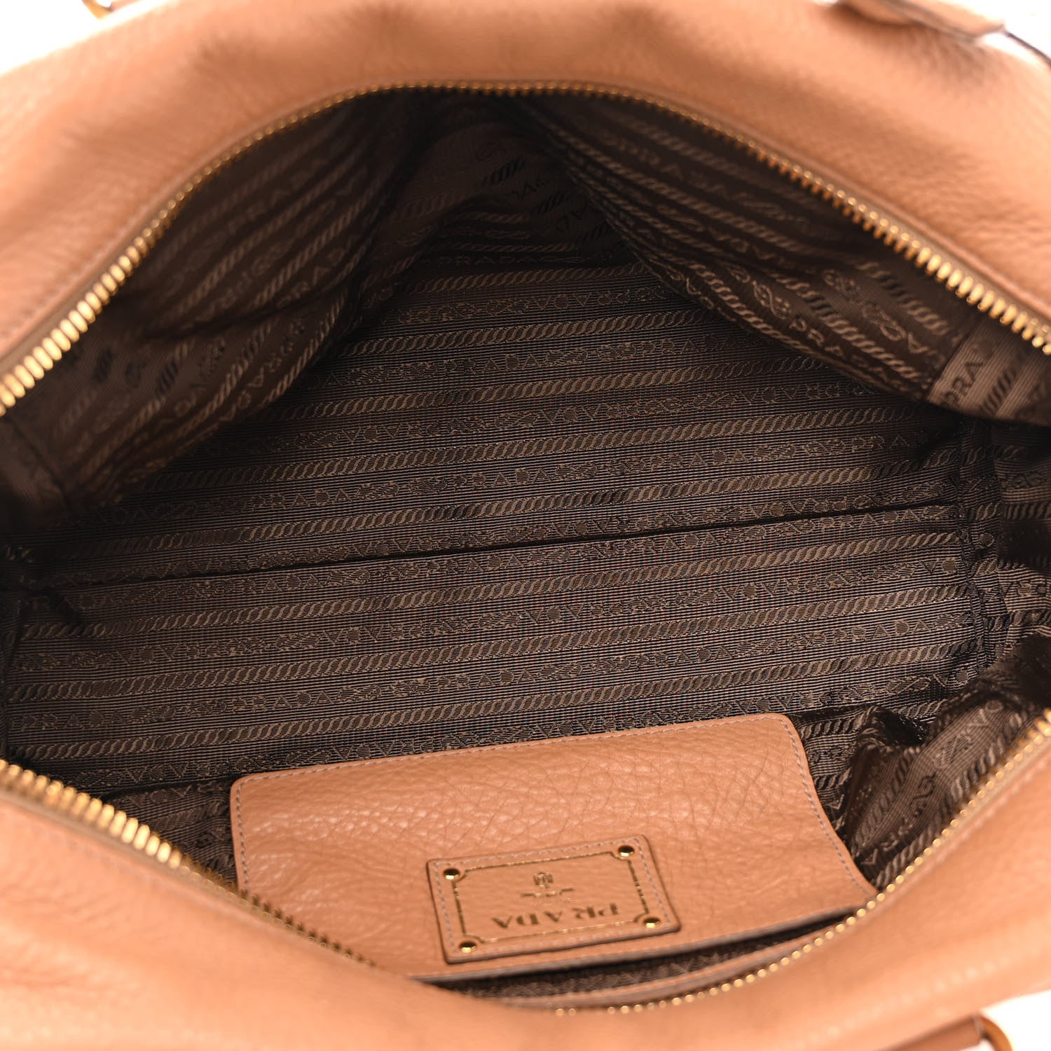 Prada Vitello Daino Bowler Cuoio 4 of 8