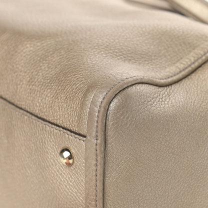 Gucci Metallic Pebbled Calfskin Large Soho Chain Shoulder Bag Golden Beige 10 of 16