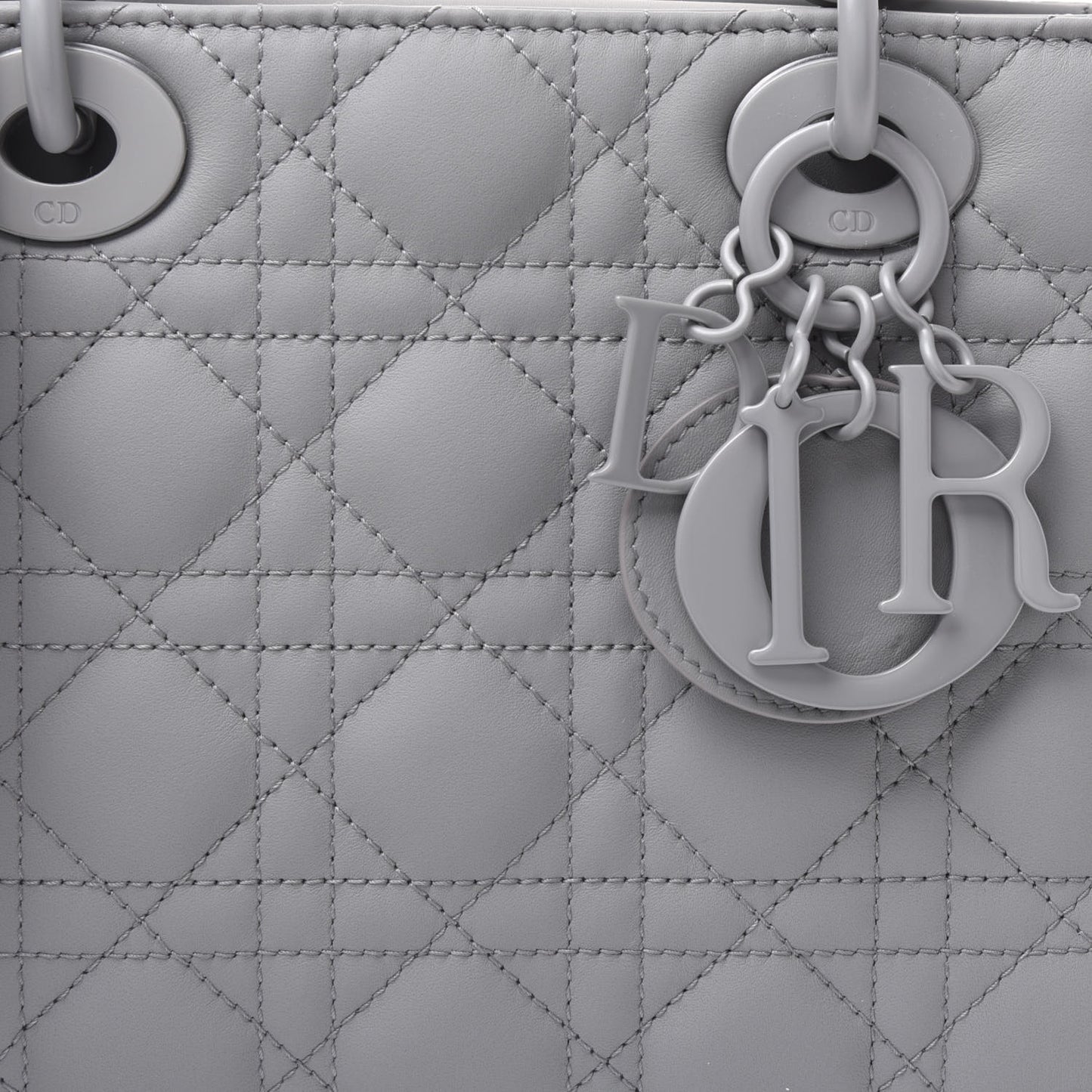 Ultra Matte Calfskin Cannage Small My ABCDior Lady Dior Gray