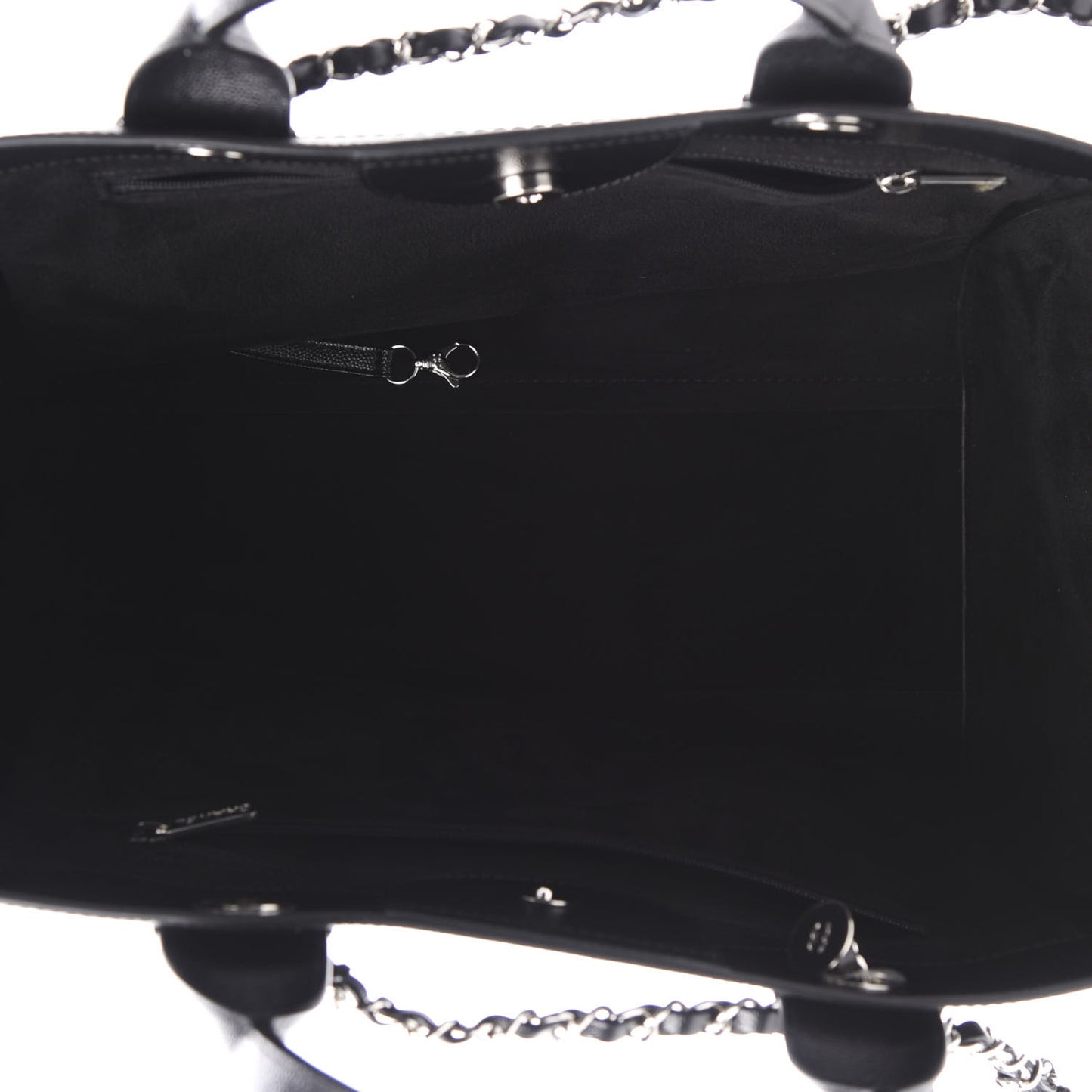 Caviar Medium Studded Deauville Tote Black