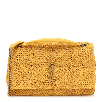 Saint Laurent Raffia Monogram Medium Jamie Yellow 1 of 9
