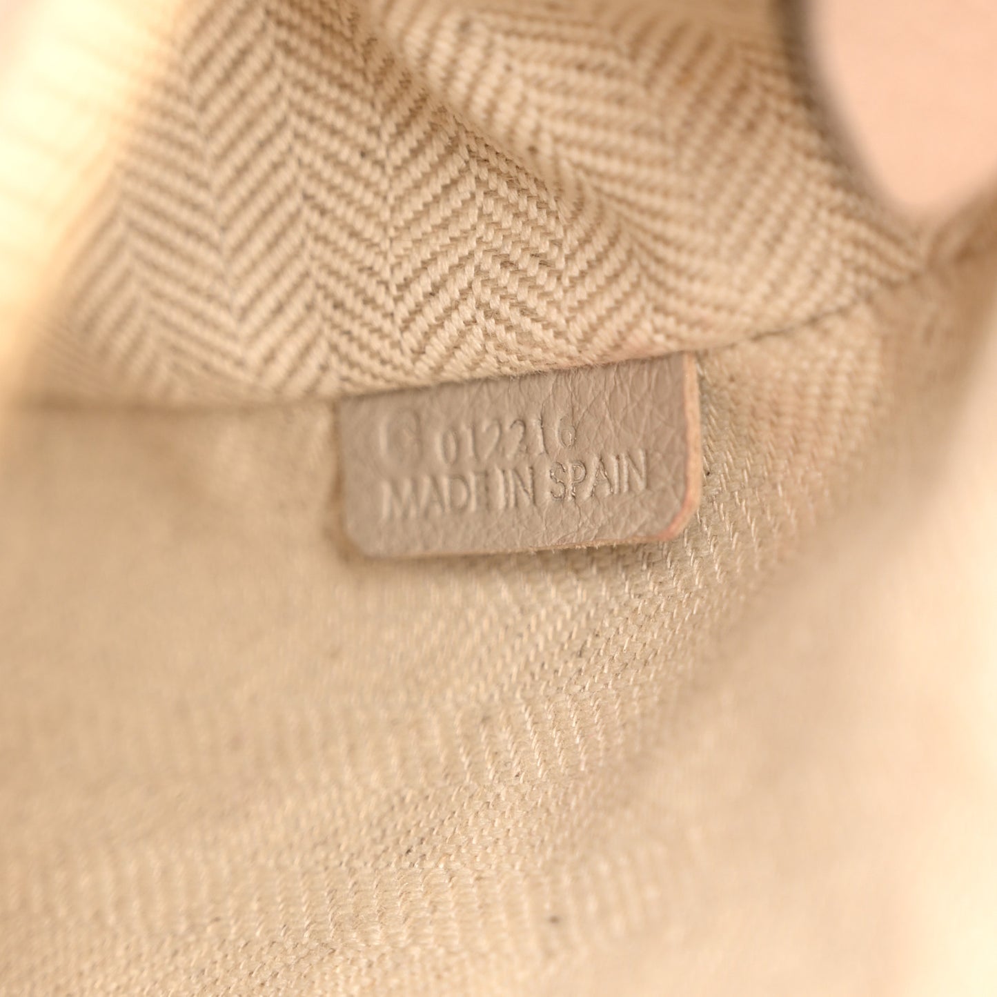 Grained Calfskin Mini Puzzle Bag Sand