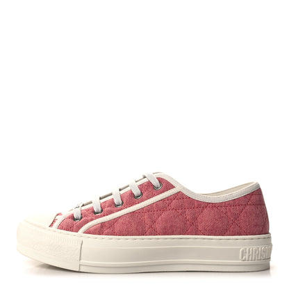 Christian Dior Canvas Walk 'N' Dior Low Top Sneakers 37 Taffy Pink 1 of 9