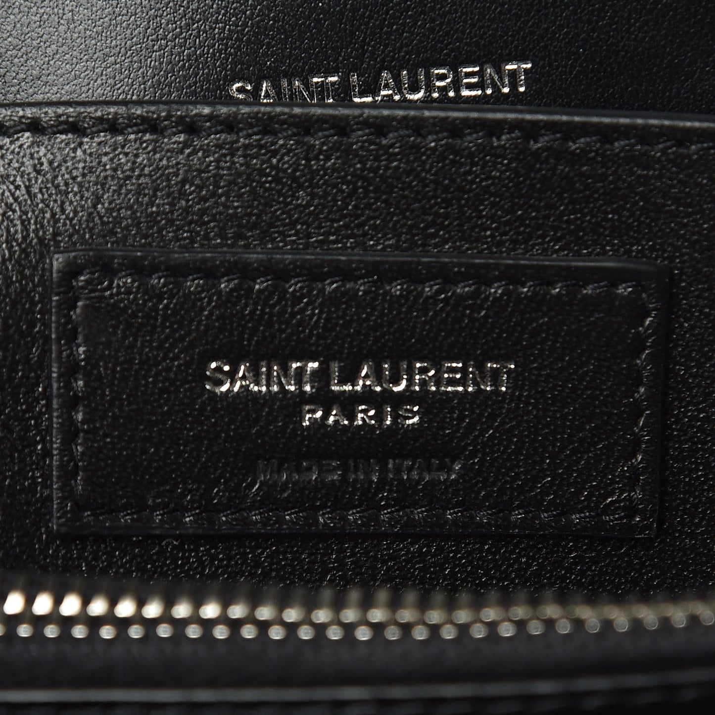 Calfskin Y Quilted Monogram Small Loulou Chain Satchel Black