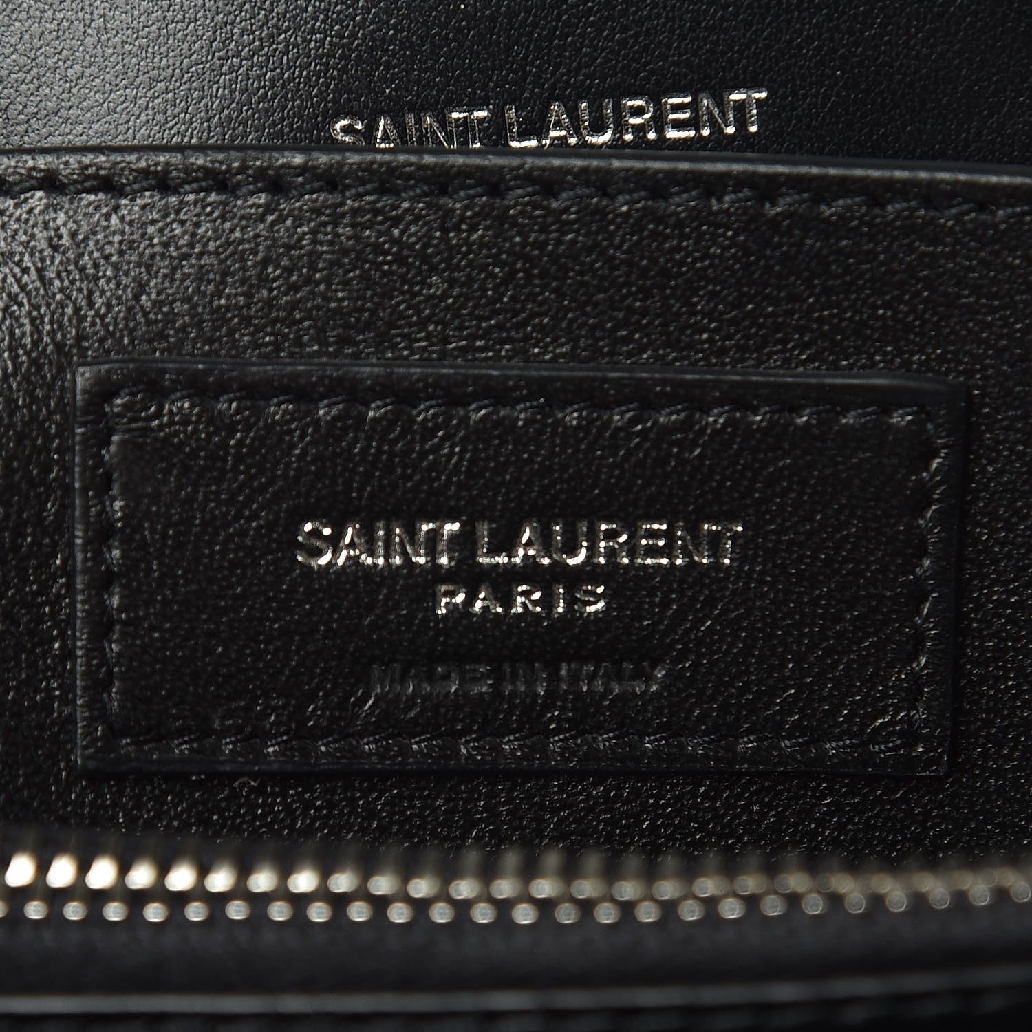 Saint Laurent Calfskin Y Quilted Monogram Small Loulou Chain Satchel Black 7 of 10