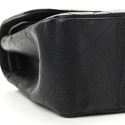 Chanel Caviar Quilted Jumbo Double Flap Black 9 of 14