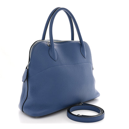 Hermes Taurillon Clemence Bolide 31 Bleu Agate 3 of 11