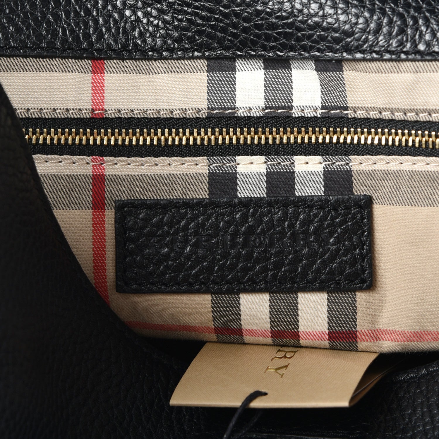Burberry London Grainy Calfskin Medium Baynard Tote Black 6 of 7